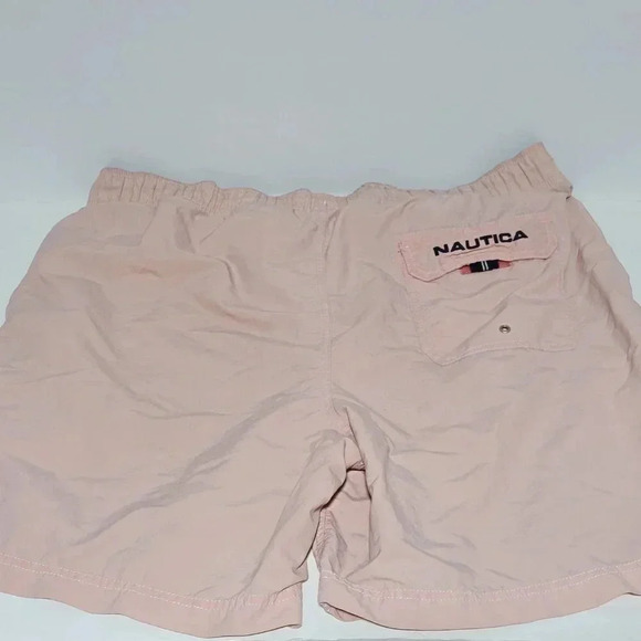 Nautica Swim Trunks Large Men's Guava Punch Shorts Bathing Suit Pockets - Picture 2 of 3